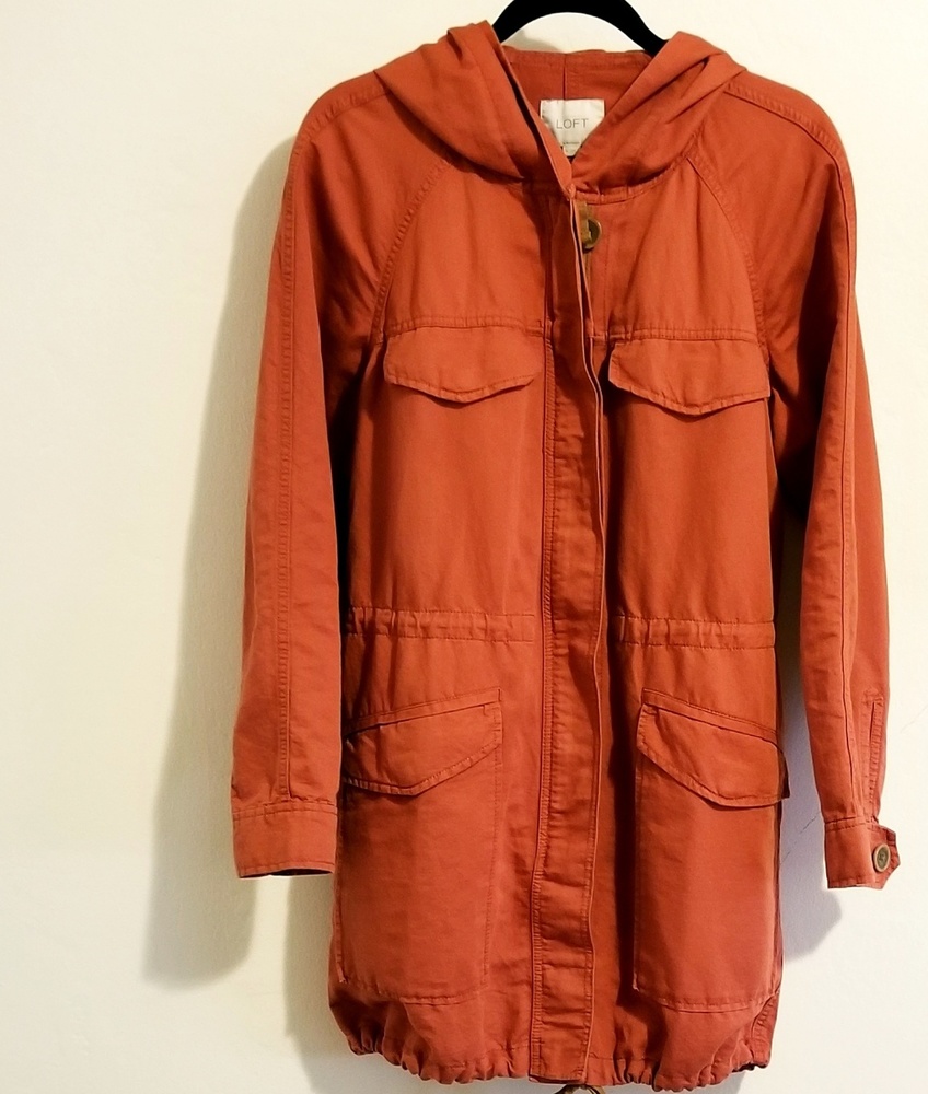 Loft dark orange/pumpkin anorak